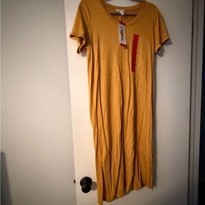 Jessica Simpson Mustard Maxi Dress